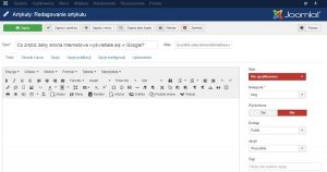 samodzielna edycja strony cms joomla